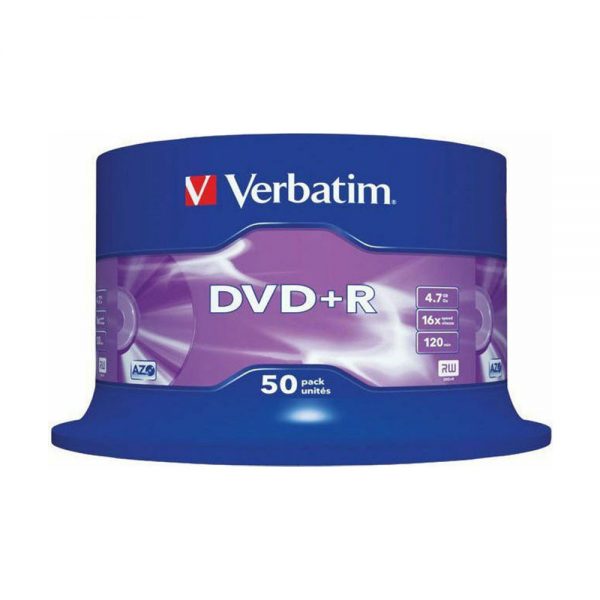 DVD+R 16X4.7GB 50 ΤΕΜ VERBATIM