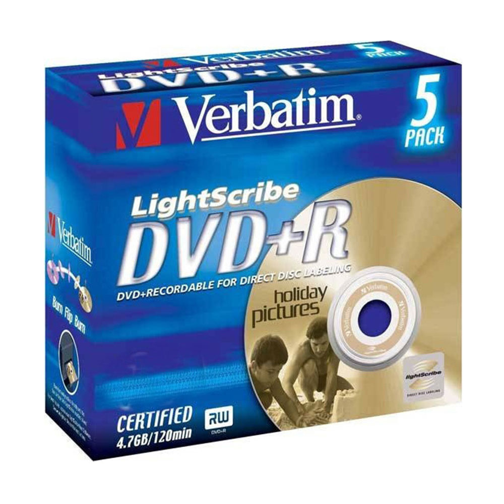 DVD+R LIGHTSCRIBE 16X.ΤΕΜ.5 VERBATIM