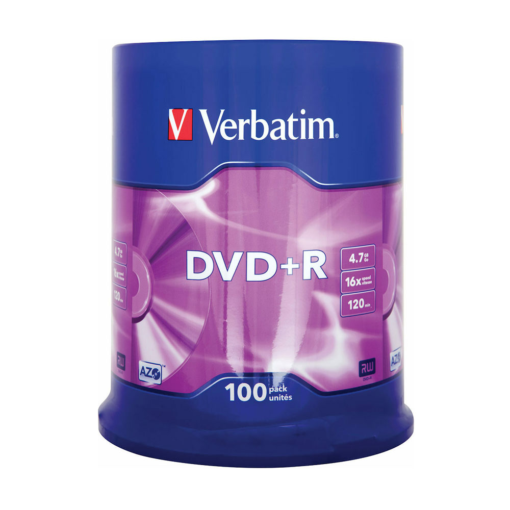 DVD+R VERBATIM 100 TEM